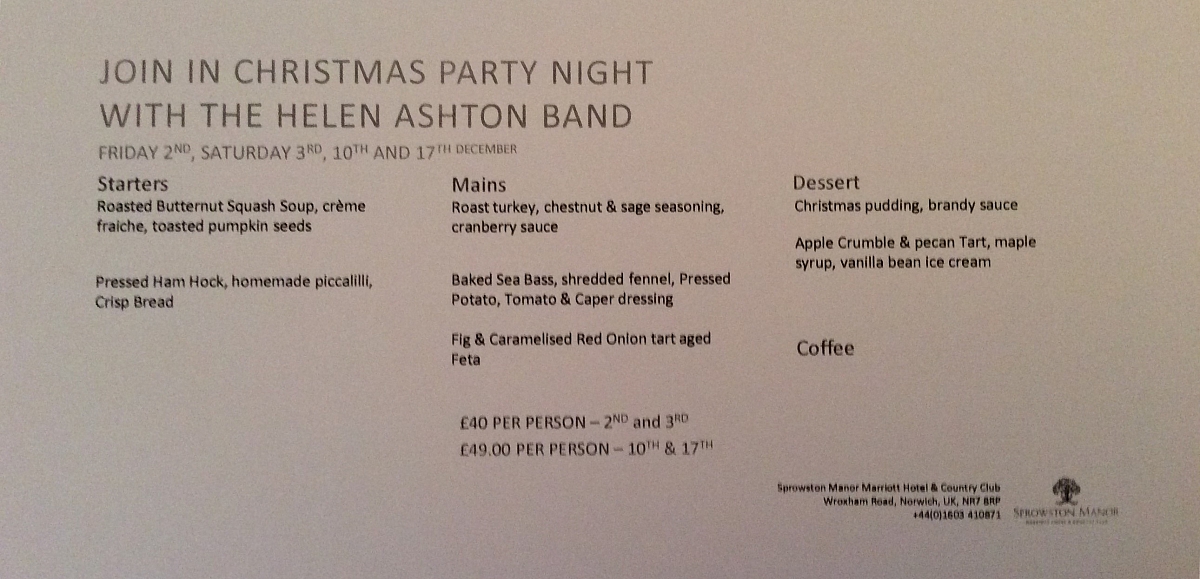 Wensum Christmas Dinner Dance