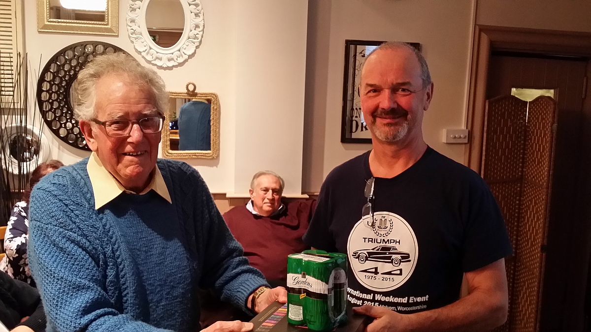 Kennet Valley TR Group Club night Quiz enjoyed by all