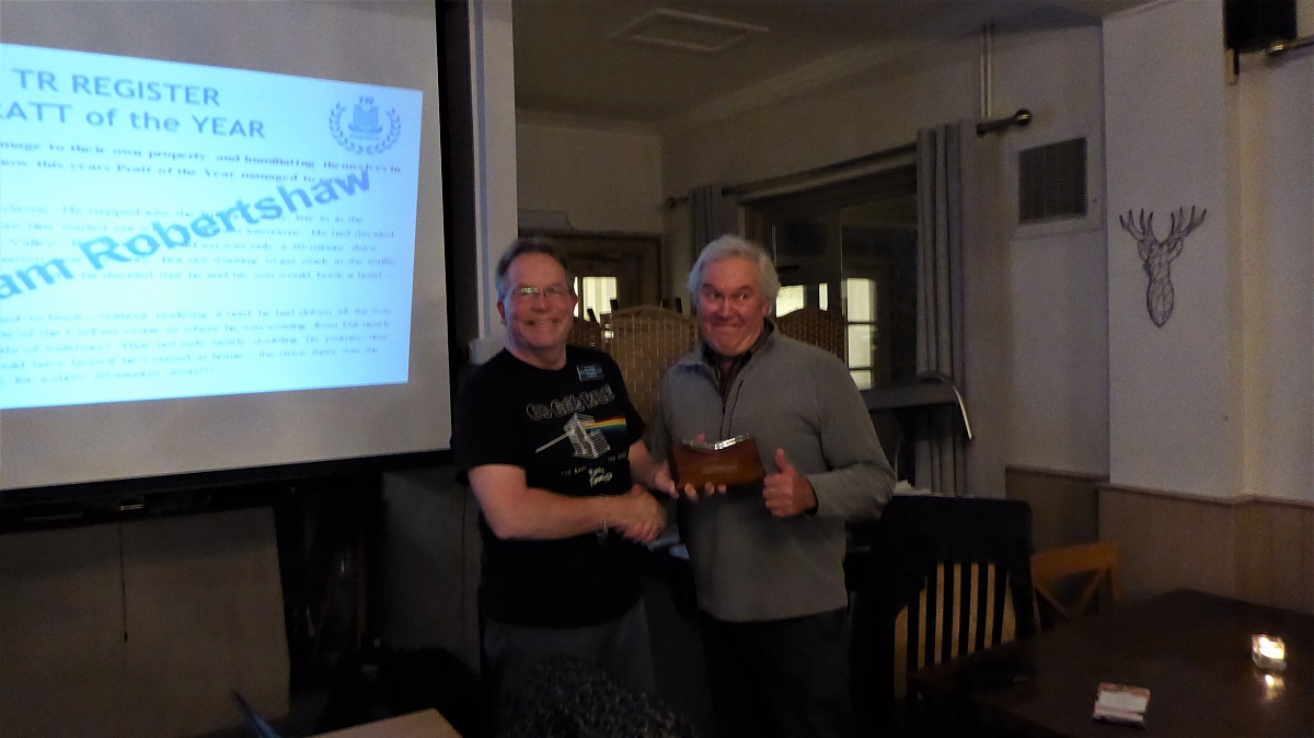 Kennet Valley TR Member wins the coveted 'Pratt of the Year' award and more!