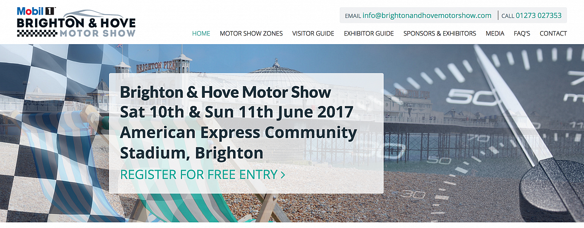 Brighton & Hove Motor Show Sat 10th & Sun 11th June 2017 - Entries closed
