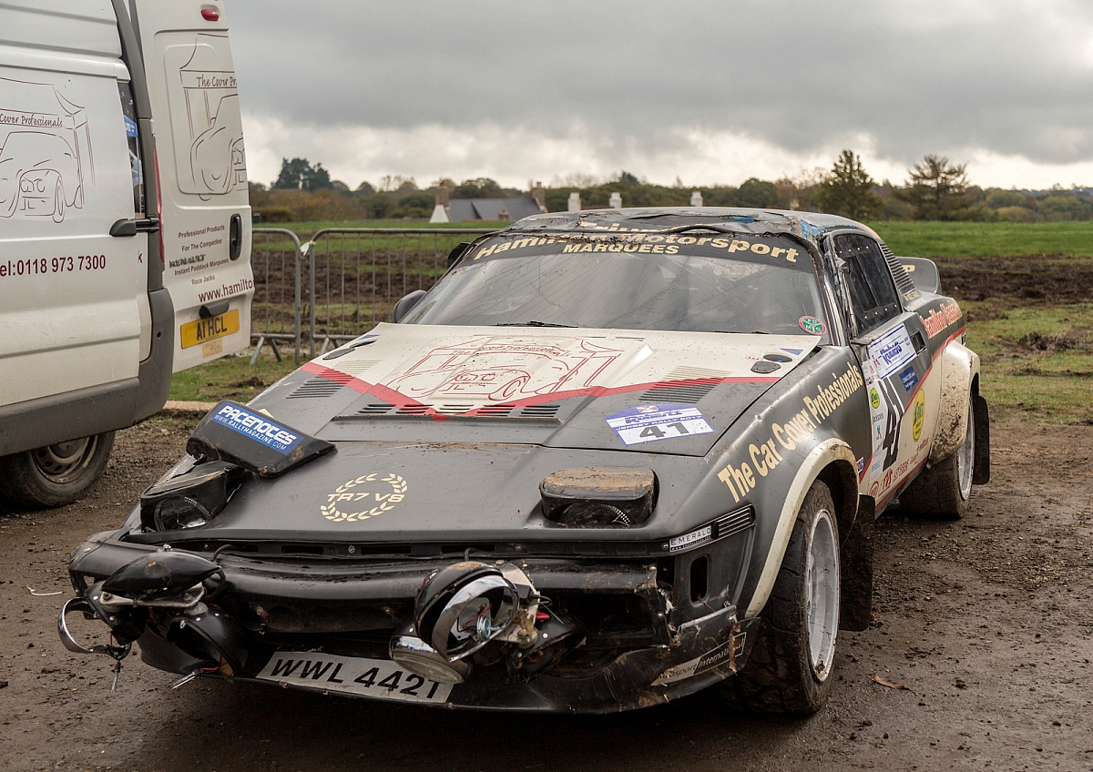 Kennet Valley TR Group member 'Barrel Rolls' his TR7 V8 Rally car