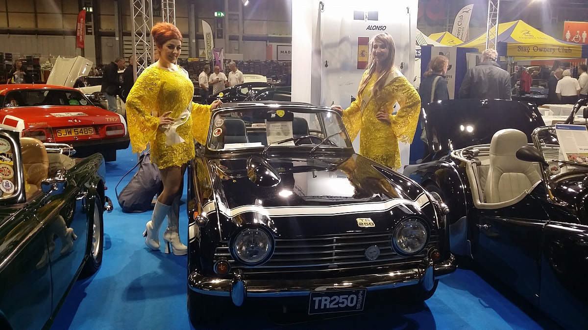 Kennet Valley TR Group Car on exhibit at Lancaster Classic Car Show NEC