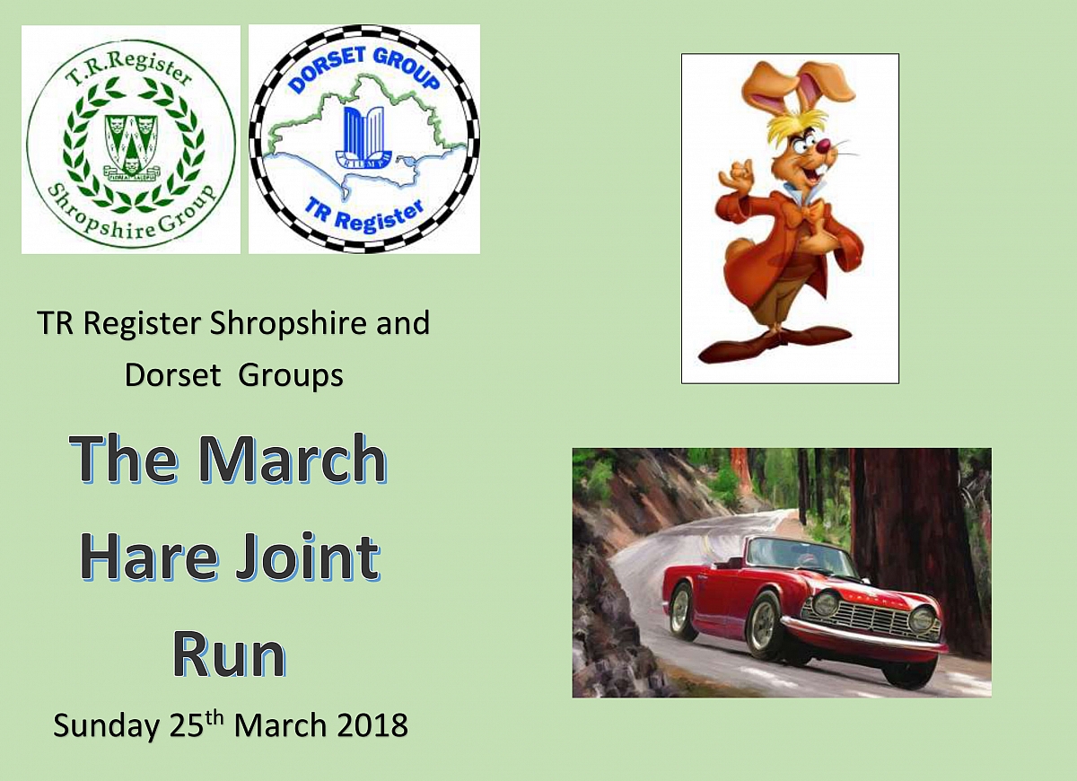 AMENDED - TR Register Shropshire and Dorset Groups Joint March Hare Run - AMENDED