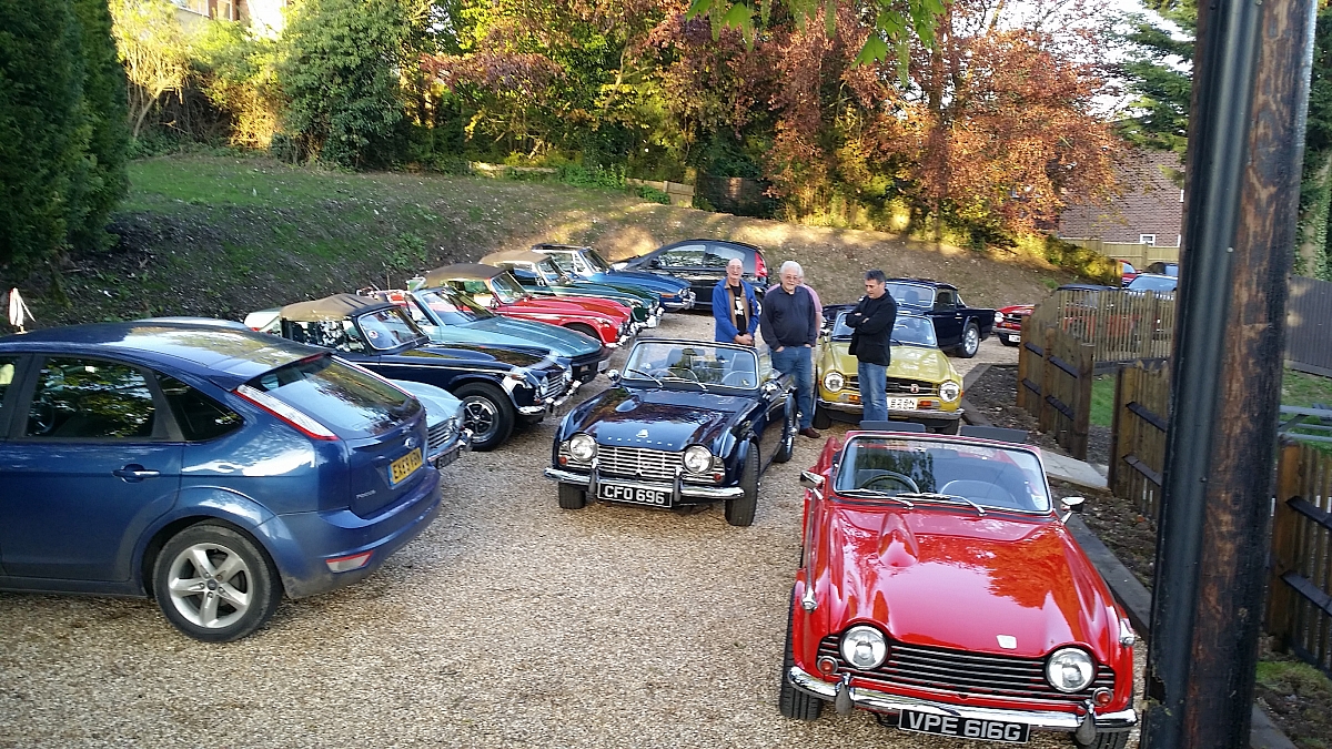 Kennet Valley TR Group May Club Night SPRINGS TR's into Action