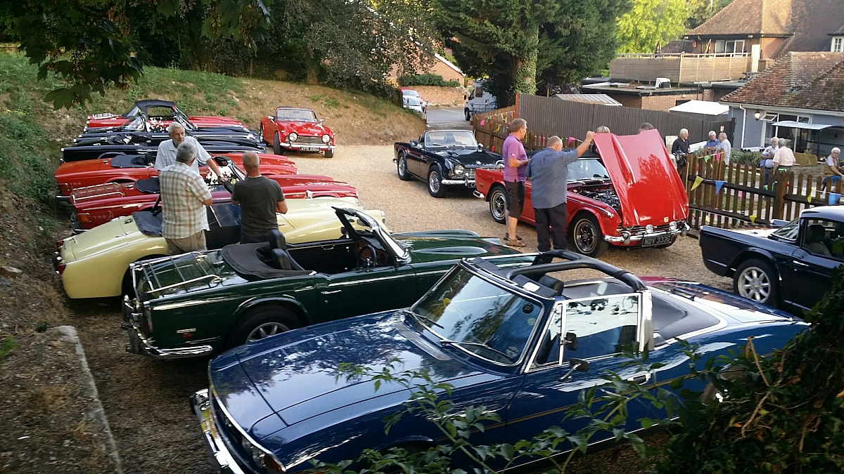 Kennet Valley TR Group August Club Night - A Lovely Summers evening!
