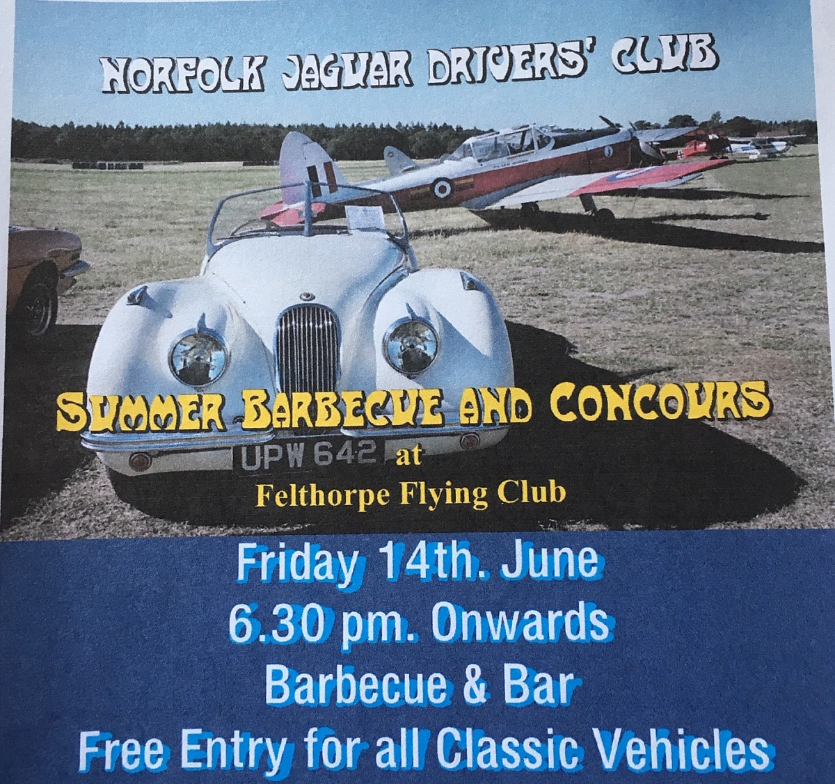 TR Wensum Event - Felthorpe Flying Club B-B-Q Drive Out - TRs On Show