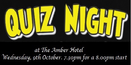 Derbyshire Dales Quiz Night, Wednesday, 9th October