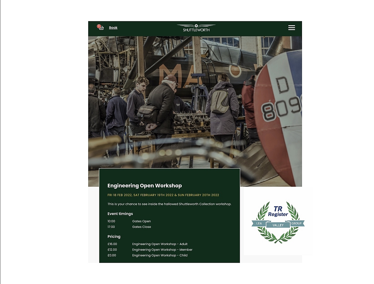 LVG at Shuttleworth Engineering Open Days 