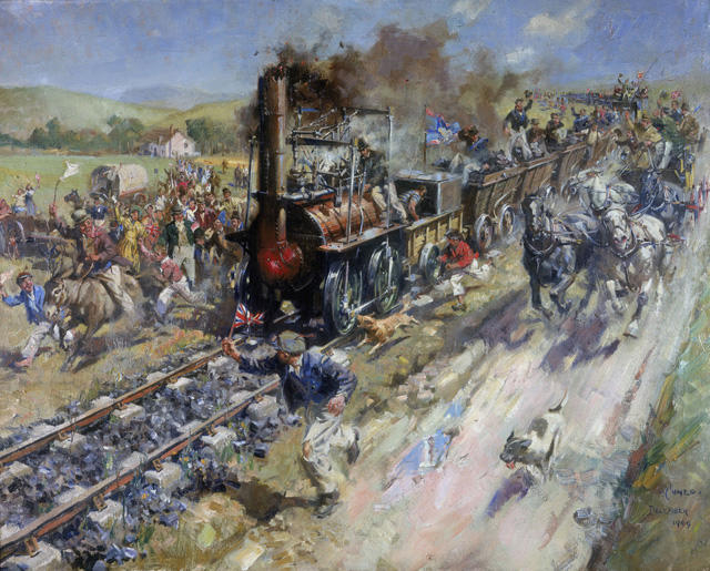 Cleveland Group - TS2 visits the Stockton and Darlington Railway on its Round Britain Tour.