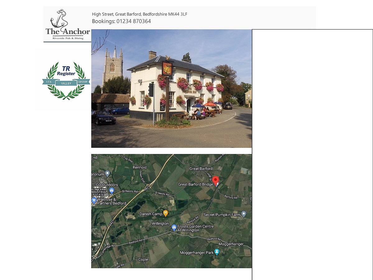 LVG midweek evening pub meeting