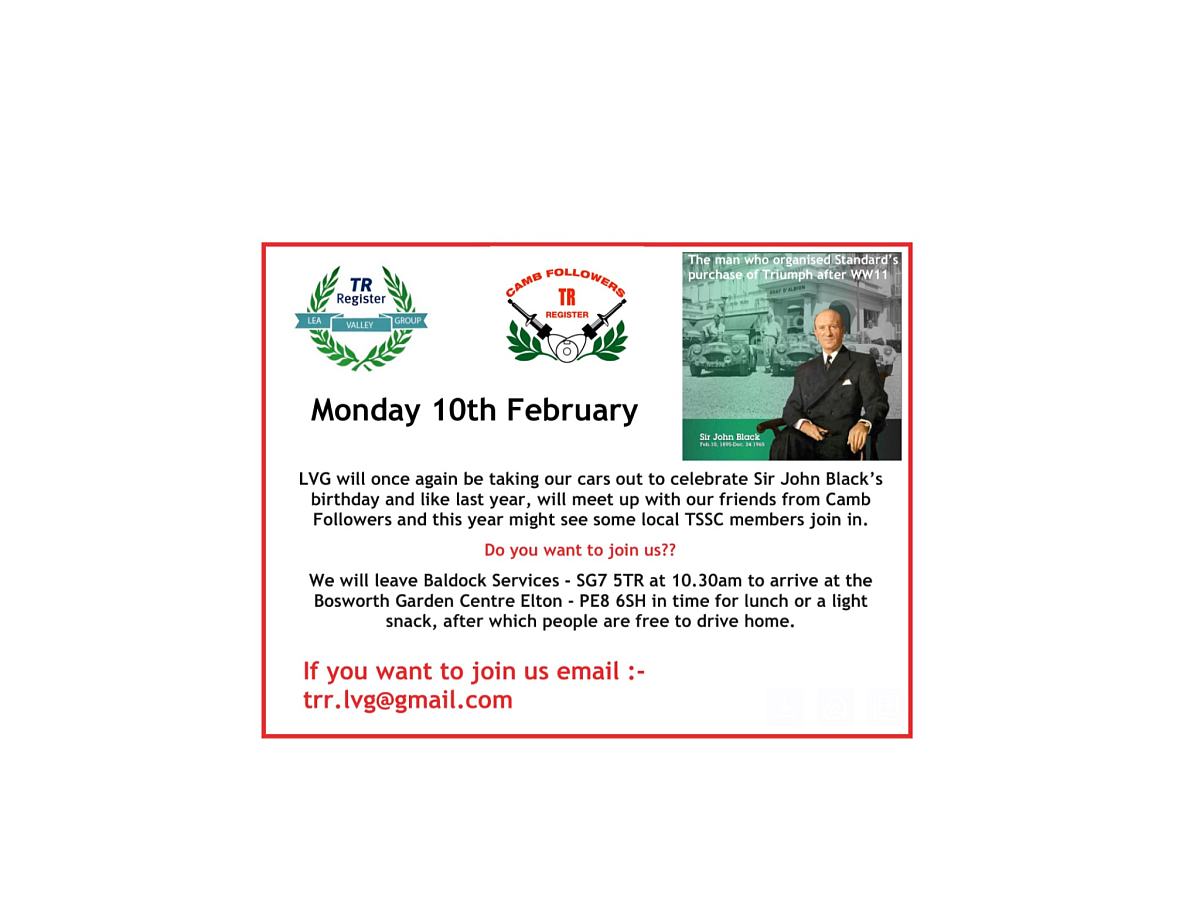 LVG & Camb Followers - Drive Your Triumph Day