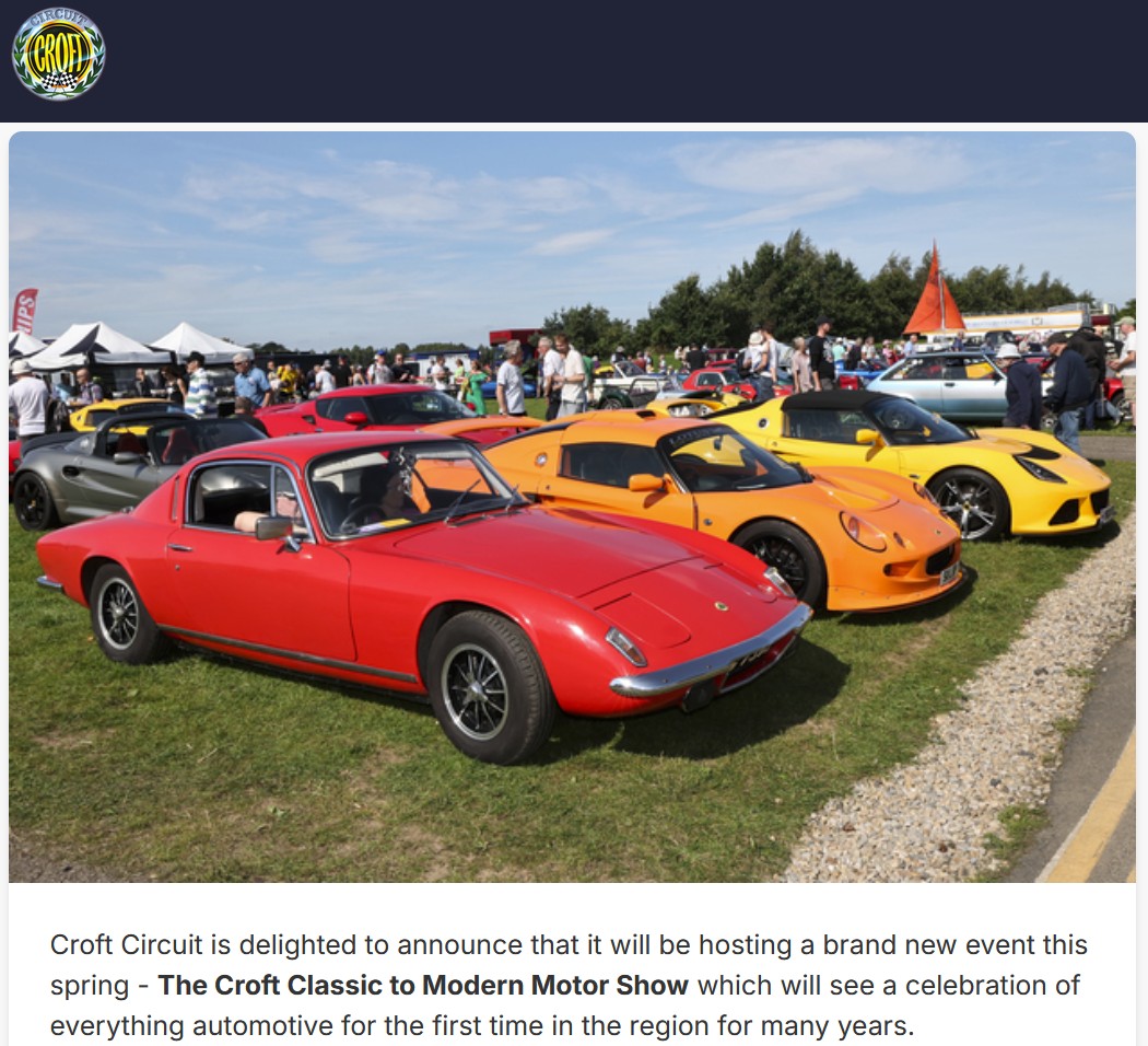 The Croft Classic to Modern Motor Show