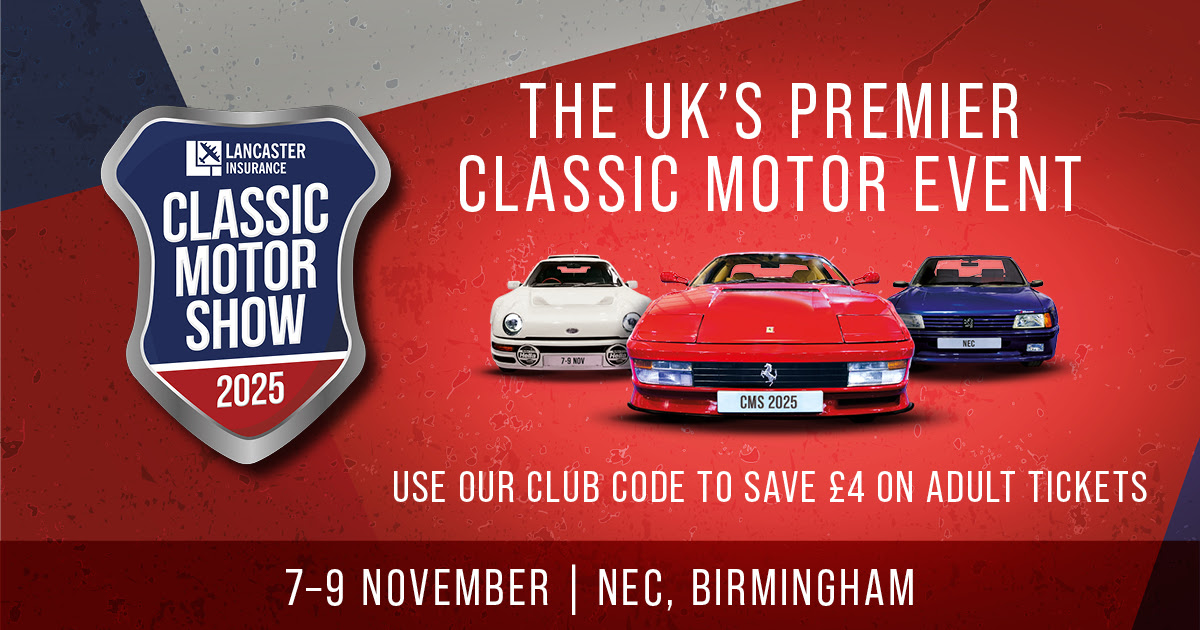 NEC Classic Motor Show 2025 club discount code